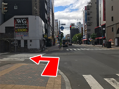 豊水すすきの駅からハピネス札幌まで4